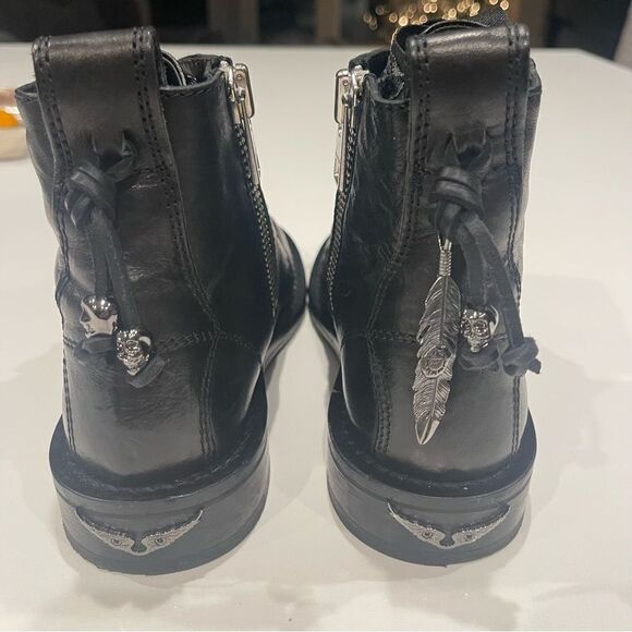 Zadig&Voltaire lace-up 30mm ankle boots size 37 - Picture 12 of 15